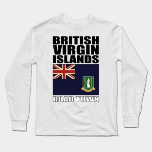 Flag of British Virgin Islands Long Sleeve T-Shirt